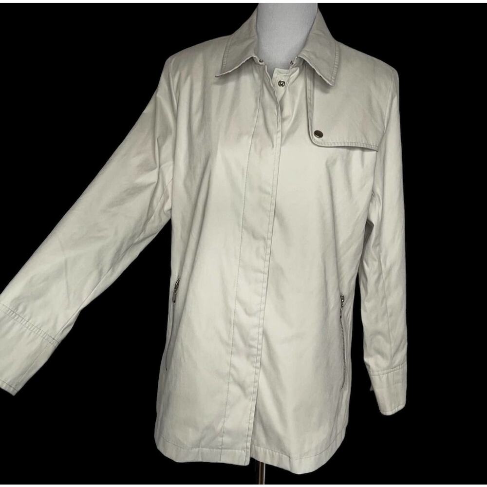 Regent Park Khaki Light Trench Style Jacket Sz Lg